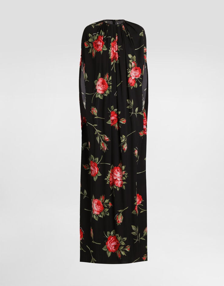 Dolce & Gabbana Rose bouquet-print tunic dress Multicolor F610NTFSA8Q
