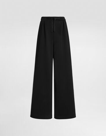 Dolce & Gabbana Fleece trousers Black FTDL1ZHU7P4