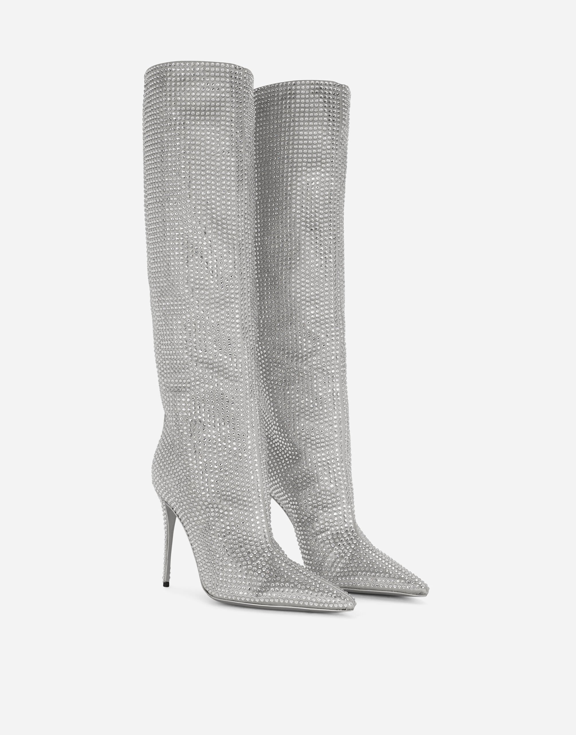Dolce and gabbana lace thigh high boots top