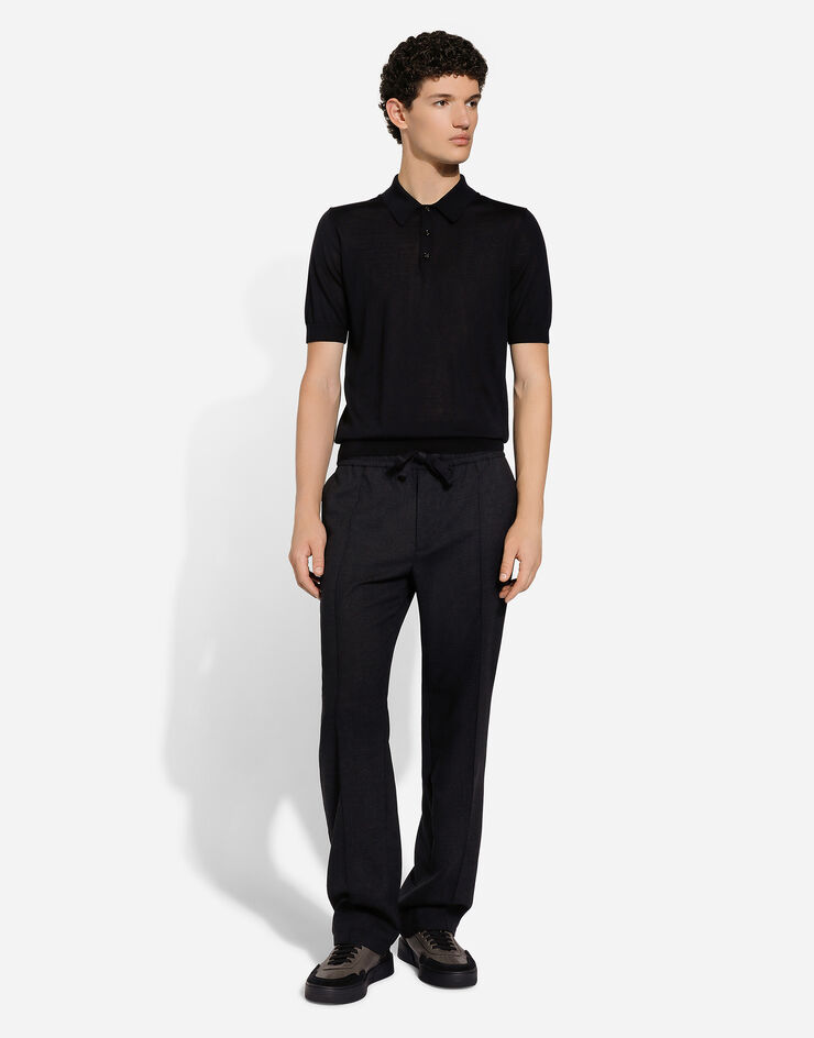 Dolce & Gabbana Polo de cachemira y seda Negro GXZ02TJFMEH