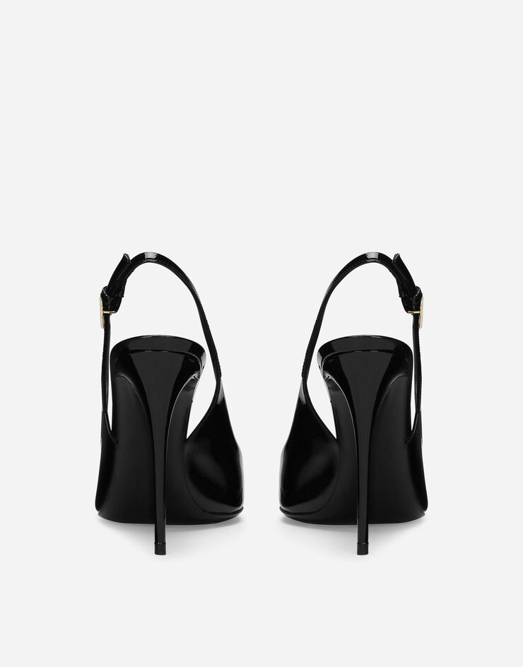 Dolce & Gabbana Patent leather slingbacks Black CG0748A1471