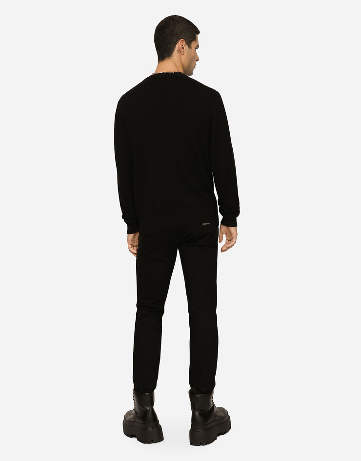 Dolce & Gabbana Jeans Slim Stretch schwarz gewaschen Mehrfarbig GY07CDG8GW6