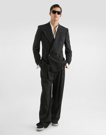 Dolce & Gabbana Chalk-stripe wool trousers Multicolor GP168TFR22V