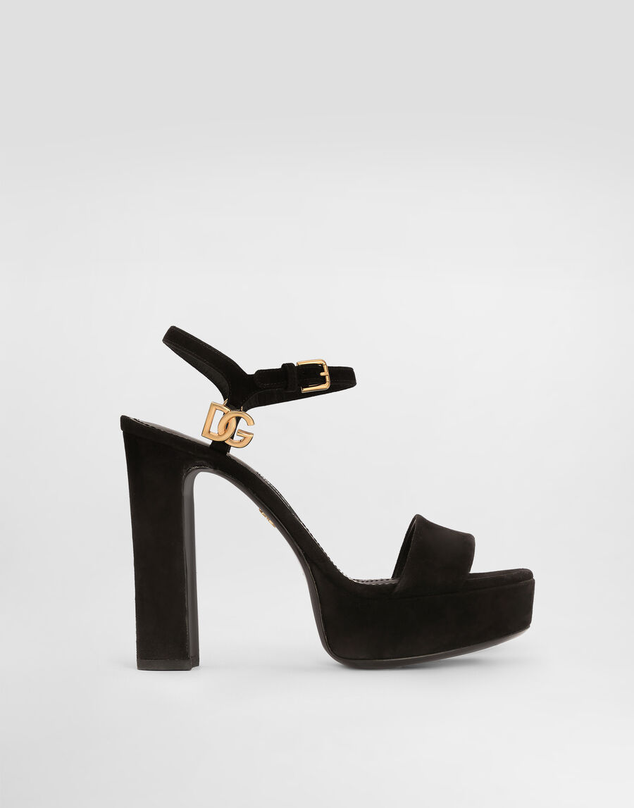 Suede platform sandals
