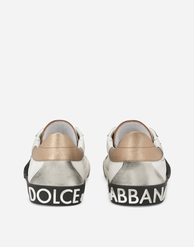 Dolce & Gabbana Sneaker Portofino Vintage in pelle di vitello Multicolore CS2203AO326