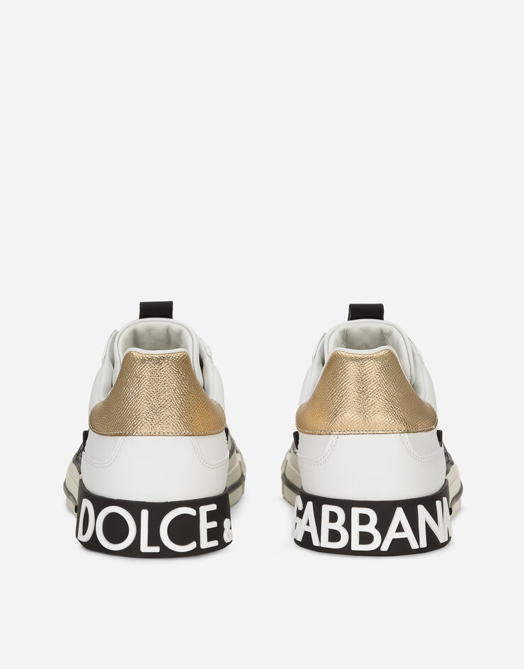 Dolce & Gabbana Сникеры Custom 2.Zero из телячьей кожи с контрастными деталями белый CS1863AO222