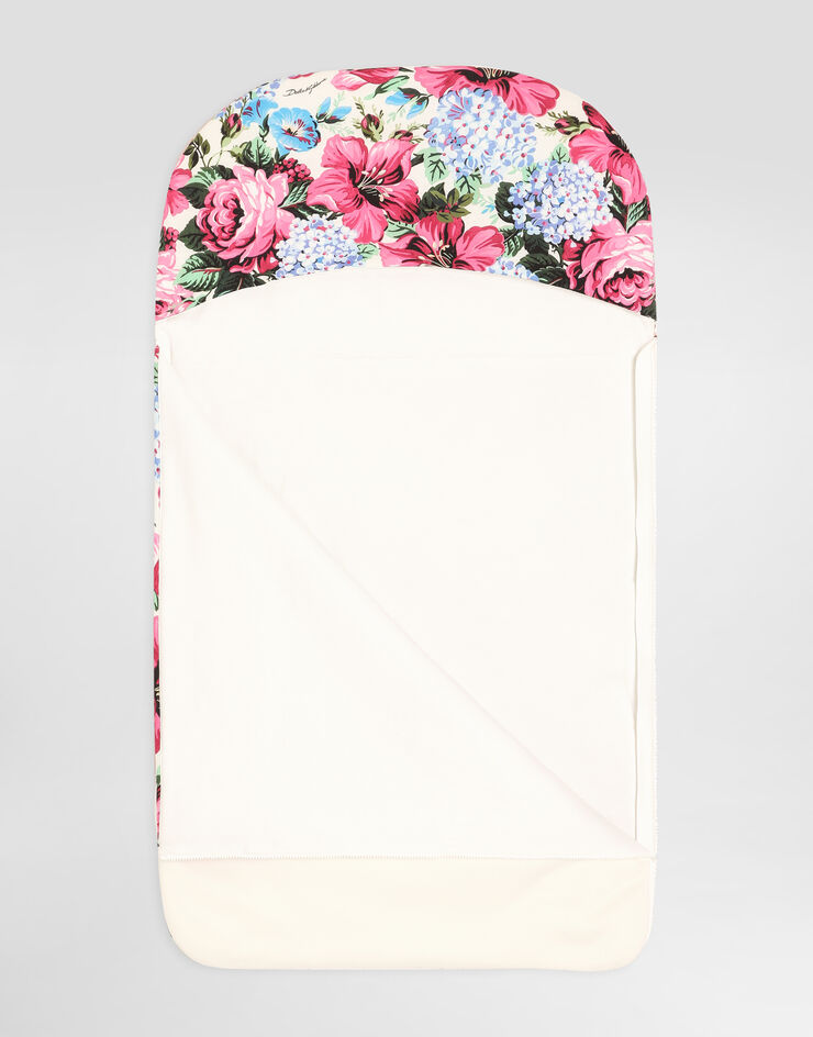 Dolce & Gabbana Interlock baby nest with print Multicolor LNJAH0II7HT