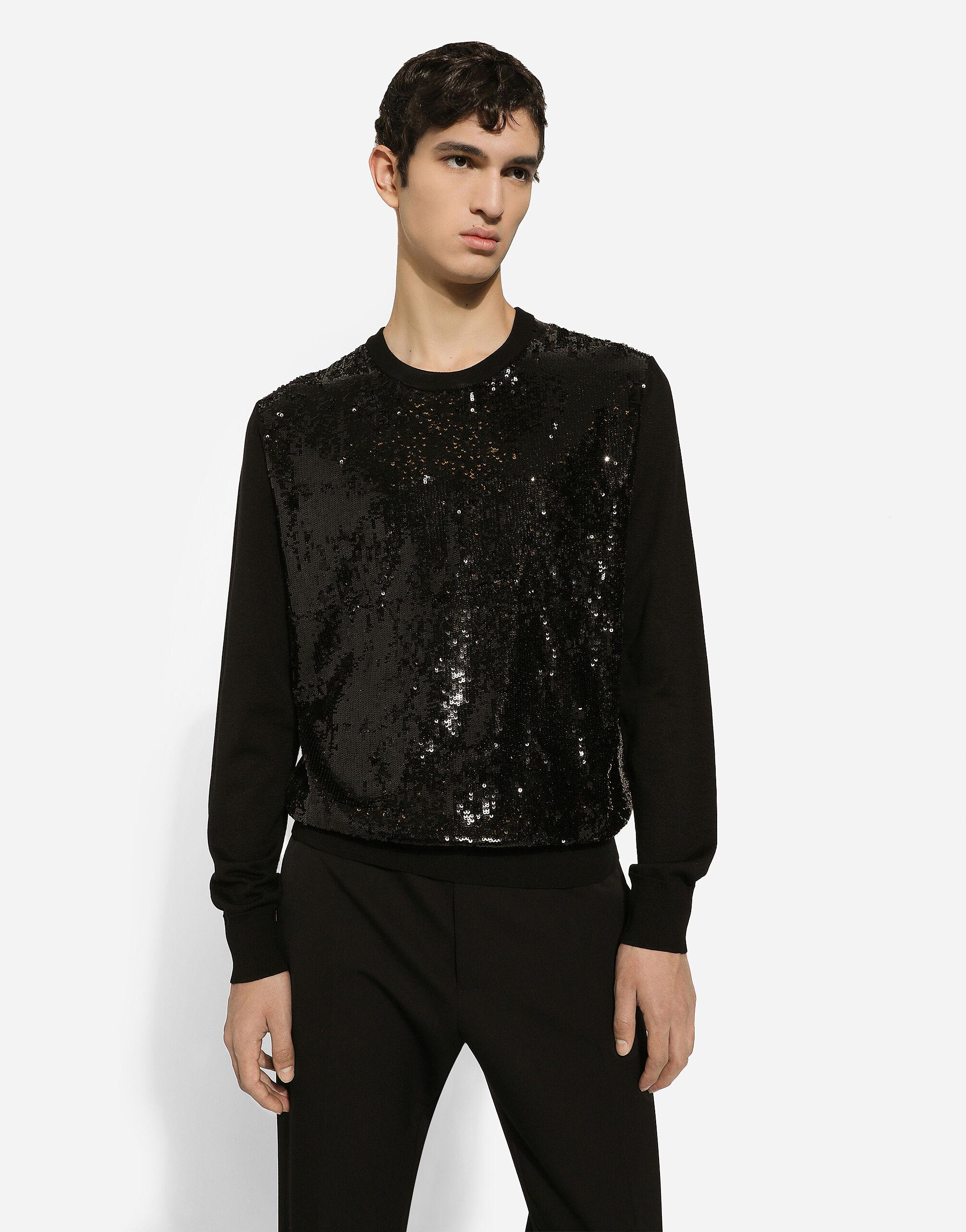 Mens sequin sweater cheap