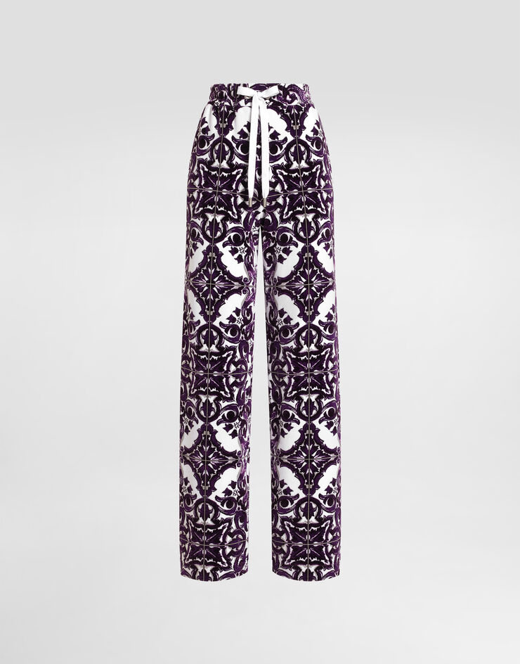 Dolce & Gabbana Majolica-print trousers Multicolor FTCYYTHJMP9