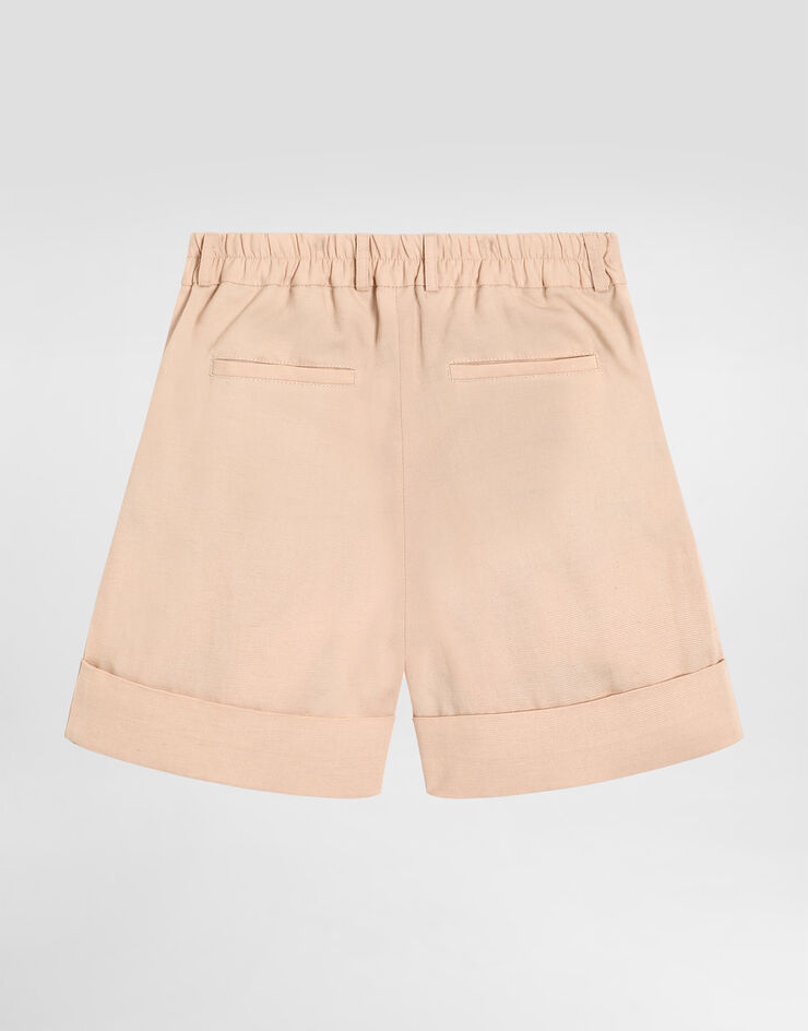 Dolce & Gabbana Cotton blend bermuda shorts Beige L53Q48FUTDP
