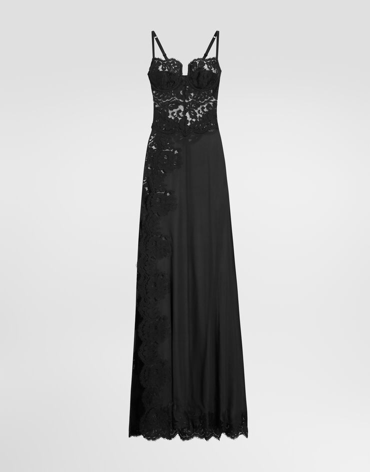 Dolce & Gabbana Silk tulle dress Dolce & Gabbana Silk tulle dress Black F619YTFUAA1