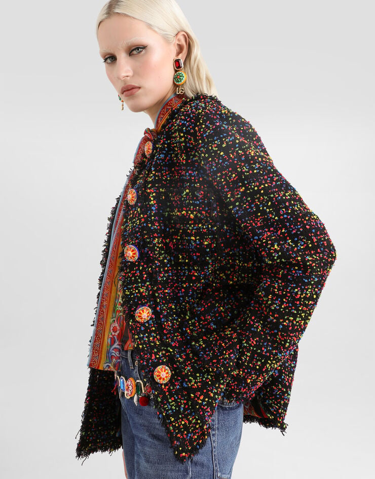 Dolce & Gabbana جاكيت من تويد Multicolor F2JBQTFMZA5