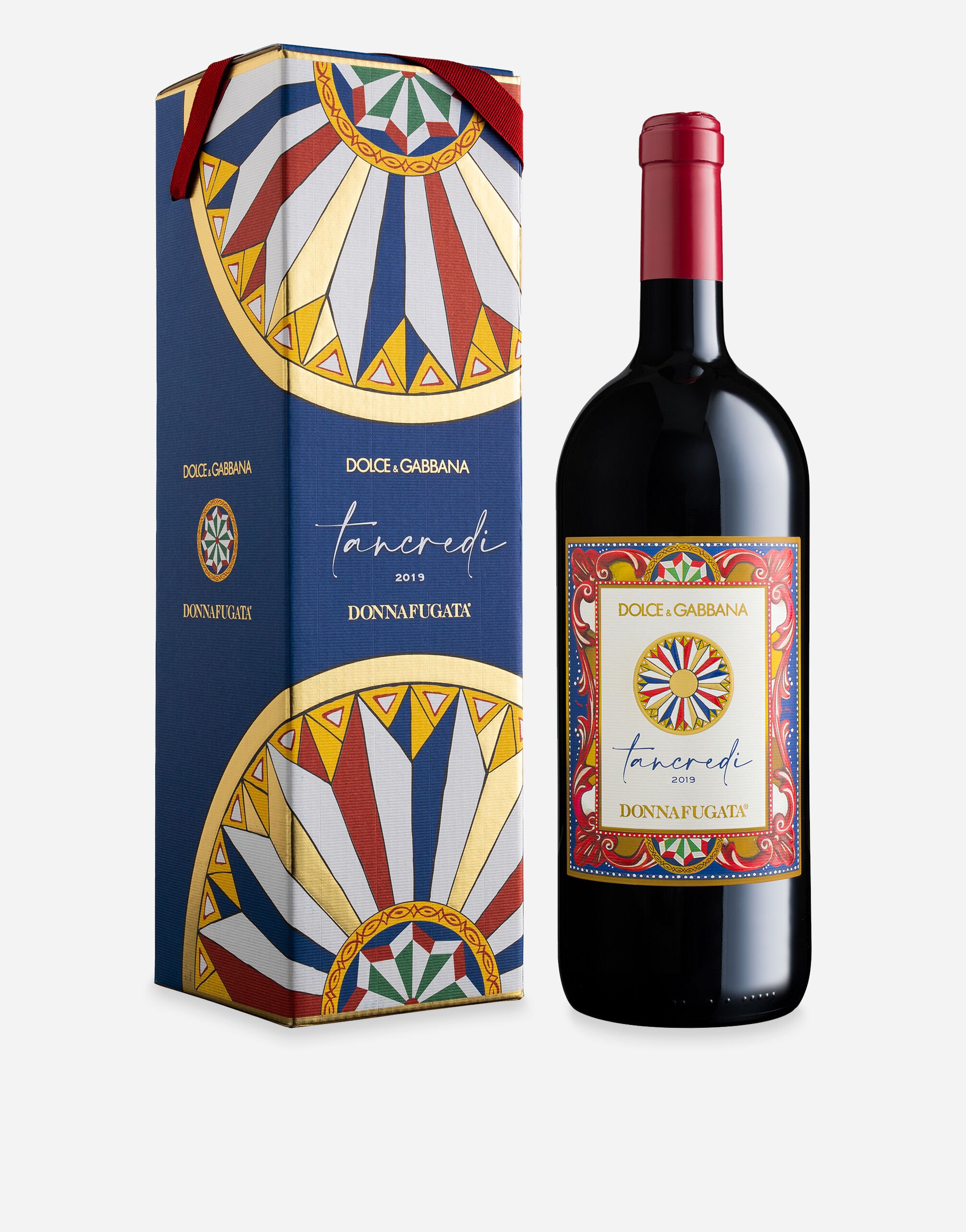 Dolce & Gabbana TANCREDI 2019 - Terre Siciliane IGT Rouge (Magnum 1,5 l) Étui une bouteille Multicolor PW0419RES15