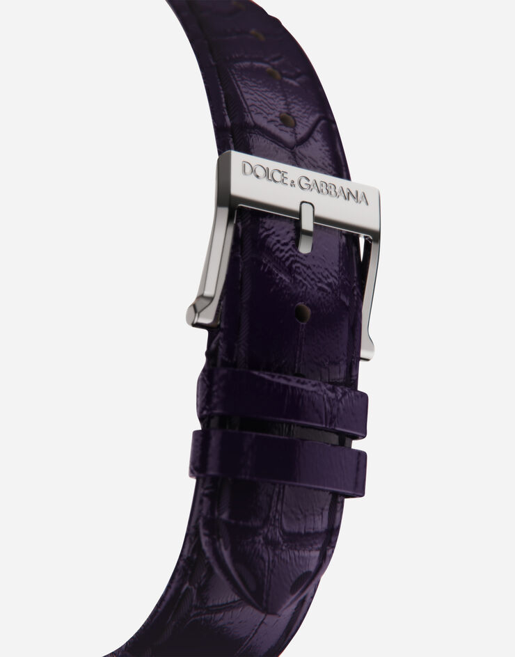 Dolce & Gabbana DG7 watch in steel with sugilite and diamonds PURPLE WWFE2SXSFSA