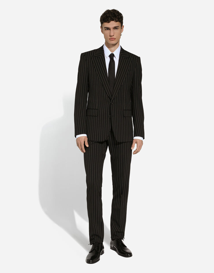 Dolce & Gabbana Single-breasted pinstripe stretch wool Sicily-fit suit Mehrfarbig GKLOMTFRBC0