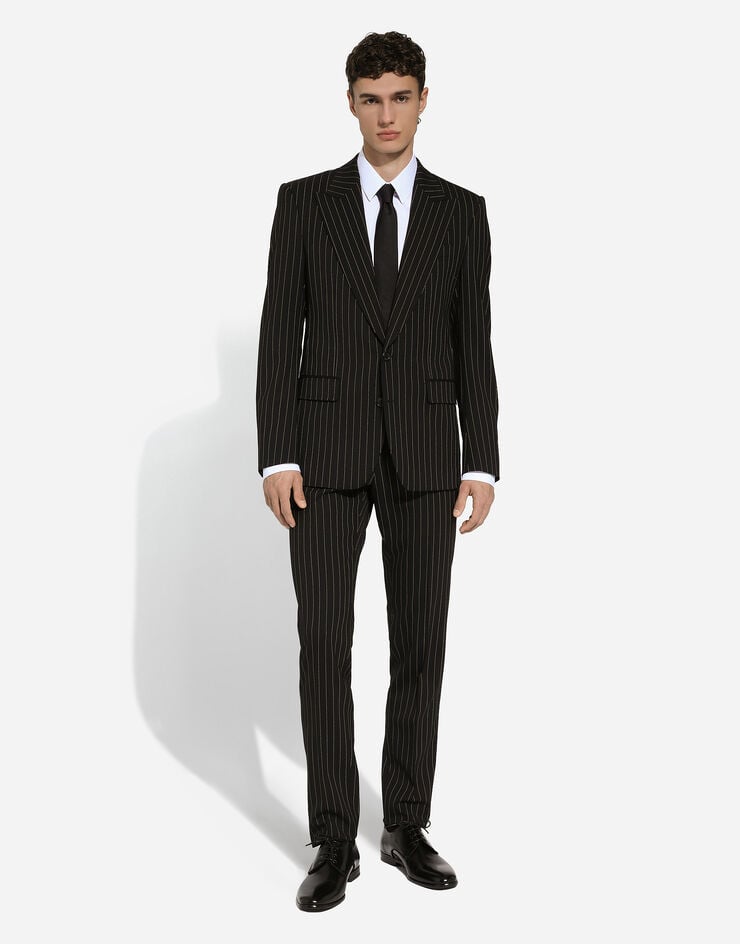 Dolce & Gabbana Single-breasted pinstripe stretch wool Sicily-fit suit Multicolor GKLOMTFRBC0