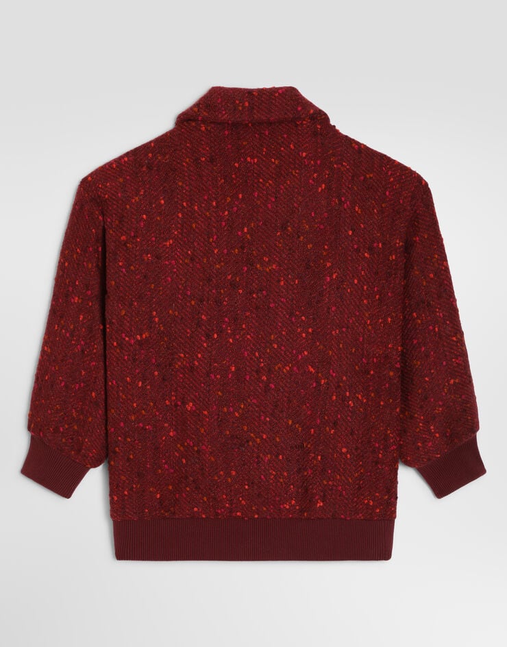 Dolce & Gabbana Double-breasted chevron bouclé jacket Multicolor L53B05FCZAU
