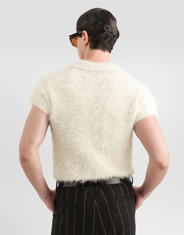 Dolce & Gabbana Knit polo shirt Dolce & Gabbana Knit polo shirt White GXZC8TJGMMI
