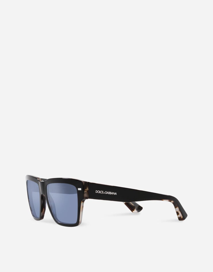 Dolce & Gabbana Sonnenbrille Lusso Sartoriale Schwarz auf Havannagrau VG443BVP31U