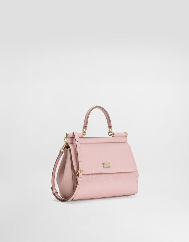 Dolce & Gabbana Petit sac à main Sicily en veau Dauphine Dolce & Gabbana Petit sac à main Sicily en veau Dauphine Pink BB6003B1001