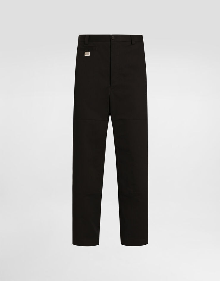 Dolce & Gabbana Cotton cargo pants with tag Black GP0RSTFUFL3