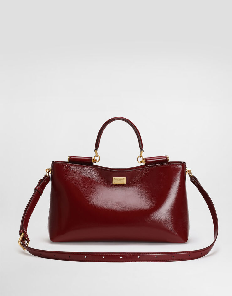 Dolce & Gabbana Medium Vittoria calfskin handbag Red BB7896AZ000