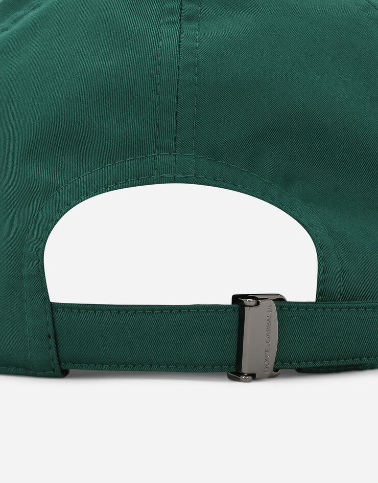 Dolce&Gabbana Cotton baseball cap with logo tag Multicolor GH590AGF421