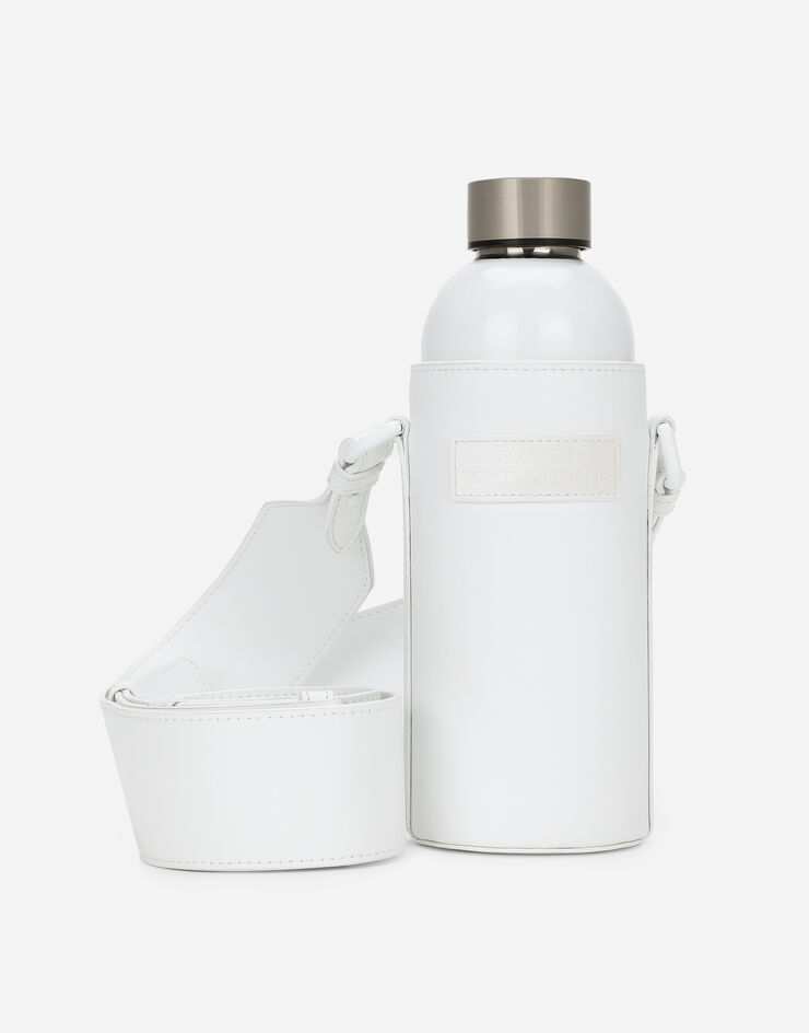 Faux leather bottle holder and bottle