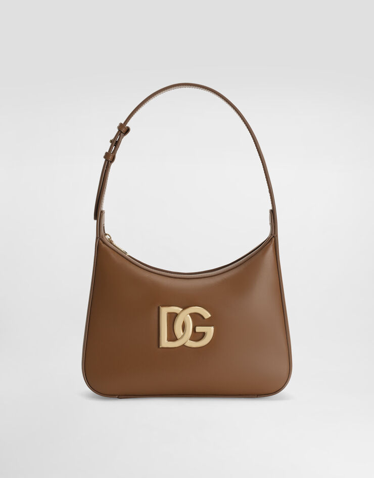 Dolce & Gabbana 3.5 shoulder bag in smooth calfskin Brown BB7598AW576