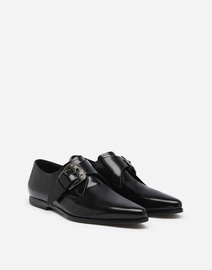 Dolce & Gabbana Slippers in star calfskin Dolce & Gabbana Slippers in star calfskin SCHWARZ A50375AA384