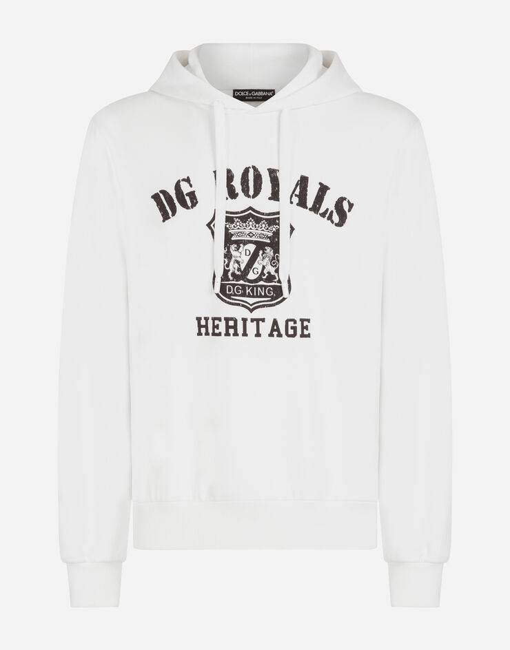 Dolce & Gabbana Army print hoodie BLANCO G9QW1TFI7IM