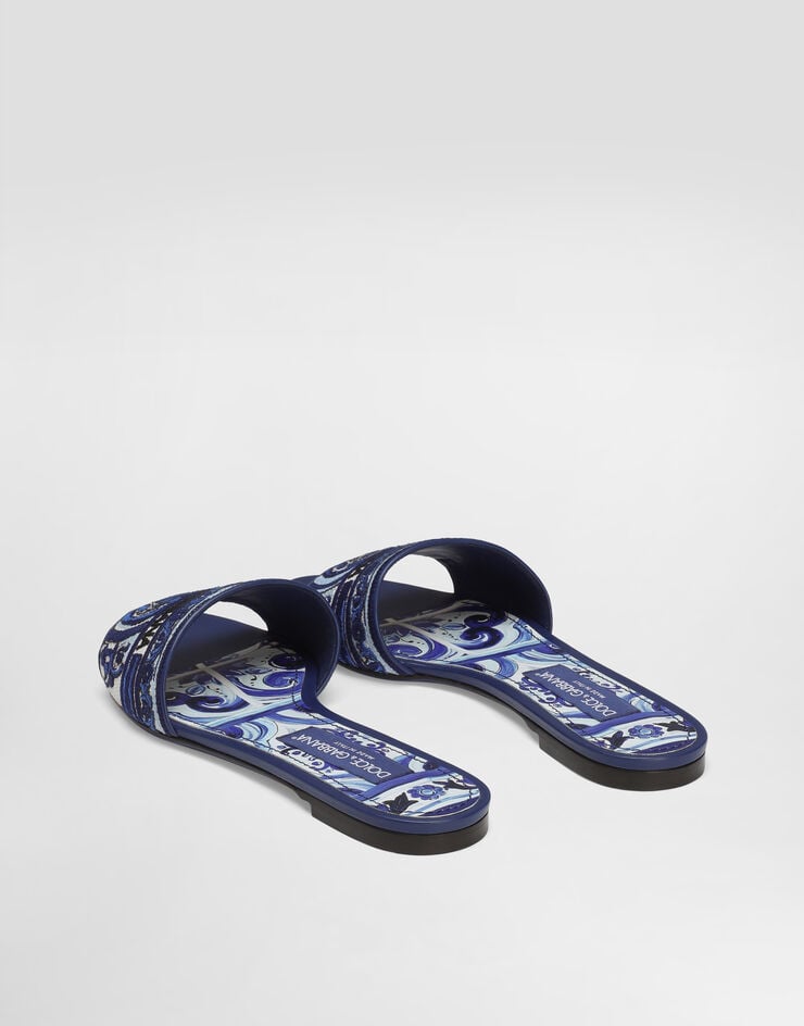 Dolce & Gabbana Embroidered slides Multicolor CQ0571AV804