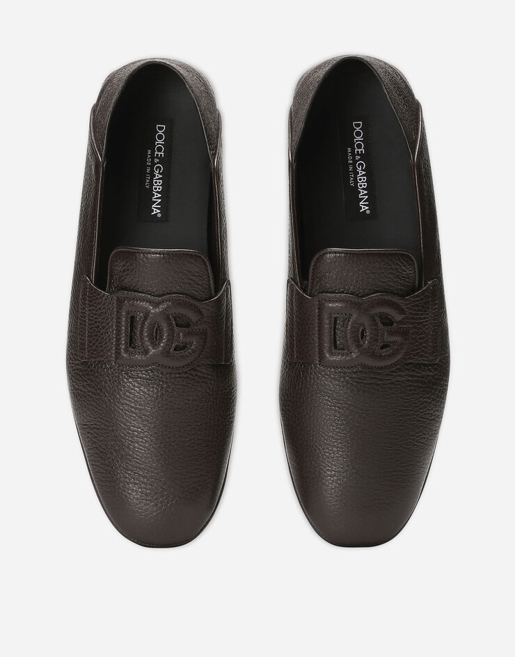 Dolce & Gabbana Mocasín driver en piel de ciervo Marrón A50583A8034