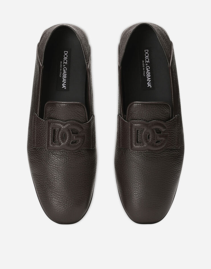 Dolce & Gabbana Deerskin driver shoes Brown A50583A8034