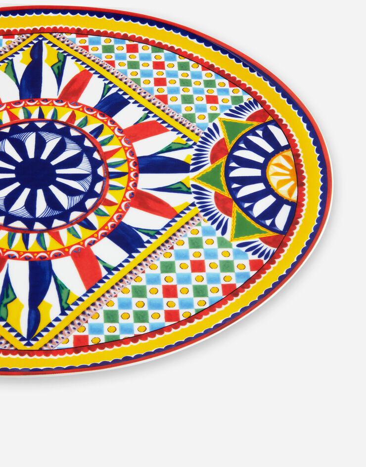 Dolce & Gabbana Porcelain Platter Multicolor TC0025TCA20