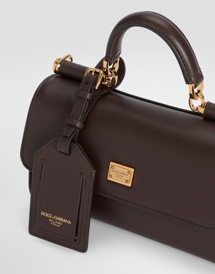 Dolce & Gabbana Mini My Sicily calfskin handbag Brown BB7864B7321