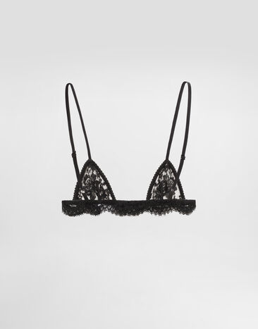 Dolce & Gabbana برا من دانتيل دقيق Black O1C46TON09W