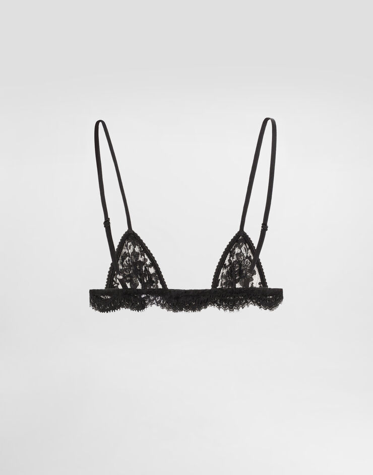 Dolce & Gabbana レース マイクロ ブラ Black O1C46TON09W