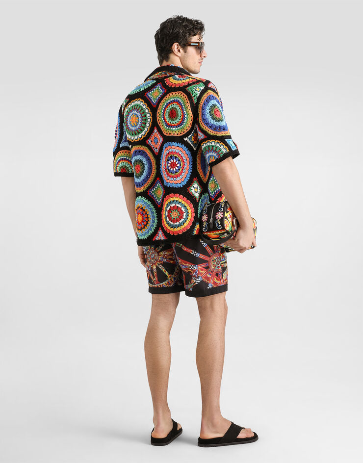 Dolce & Gabbana Crochet shirt Dolce & Gabbana Crochet shirt Multicolor GXVAJTJGMIZ