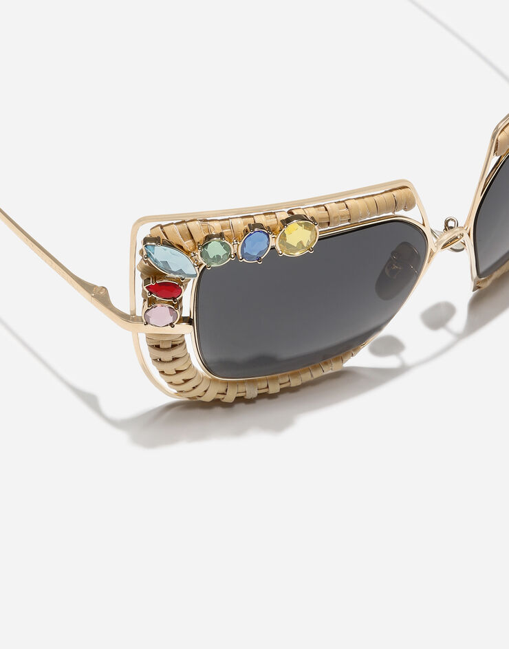 Dolce & Gabbana Sunglasses Rafia Fiori Gold VG2331VM287