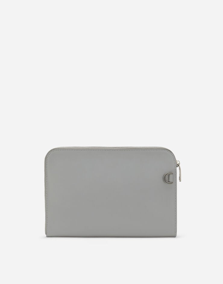Dolce & Gabbana Small calfskin pouch Grey BM1751AG218
