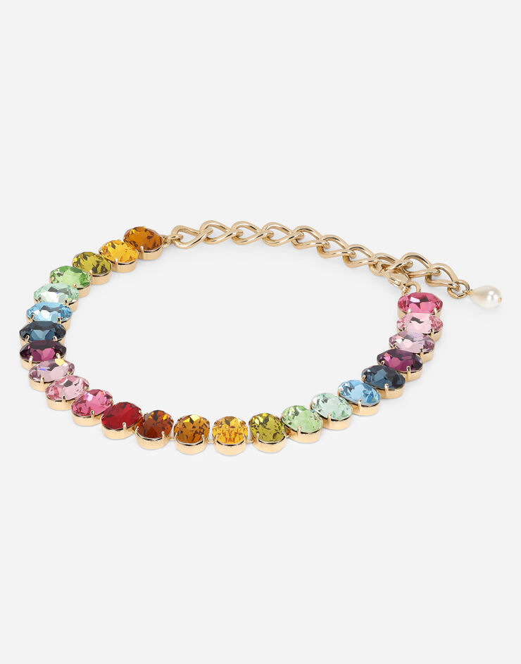 Dolce & Gabbana Necklace with multi-colored rhinestones Multicolor WNO2O3W1111