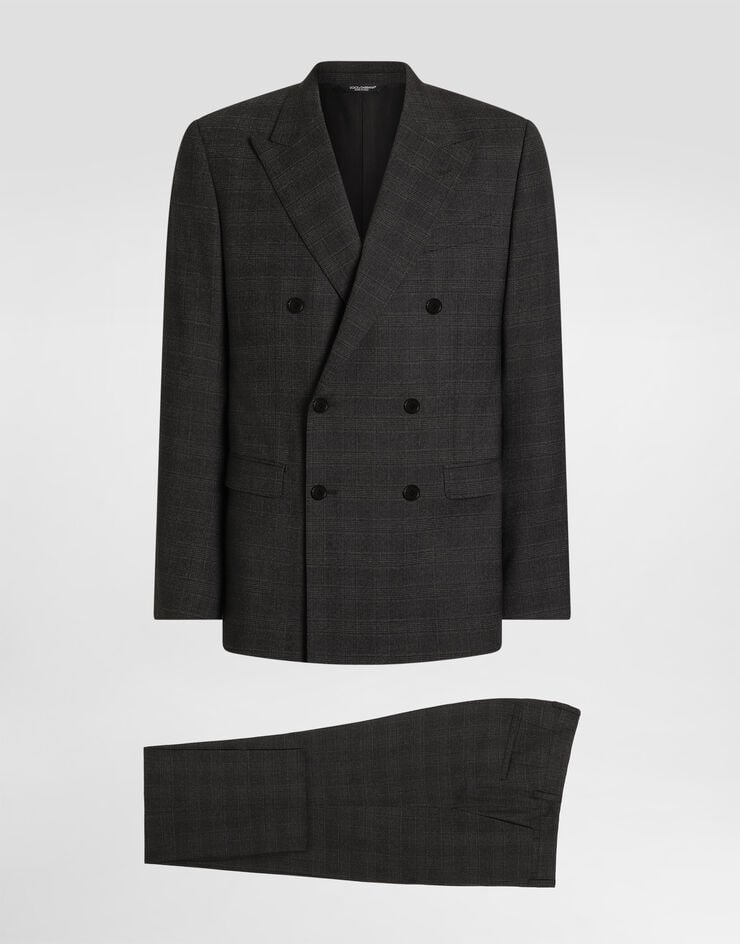 Dolce & Gabbana Martini light double-breasted suit in glen plaid Dolce & Gabbana Martini light double-breasted suit in glen plaid Multicolor GK05TTFQZA7