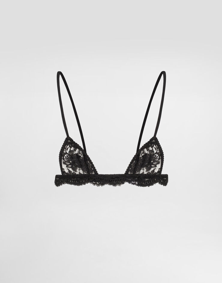 Dolce & Gabbana レース マイクロ ブラ Black O1C46TON09W