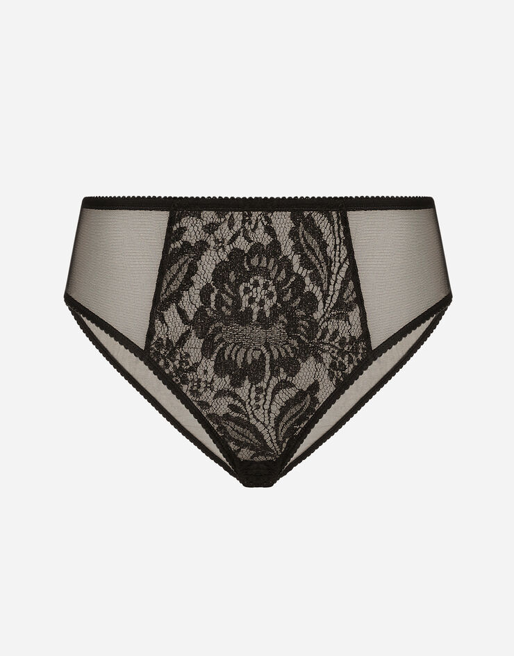 Dolce & Gabbana Lace and tulle panties Black O2F63TONQ79