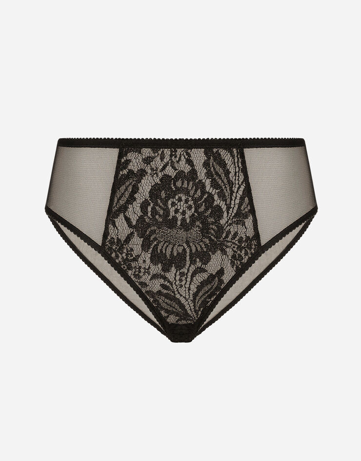 Dolce & Gabbana Lace and tulle panties черный O2F63TONQ79