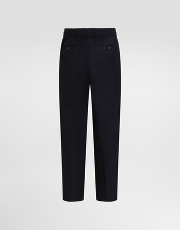 Dolce & Gabbana Flannel jogging trousers Blue GP26FTFUBG8