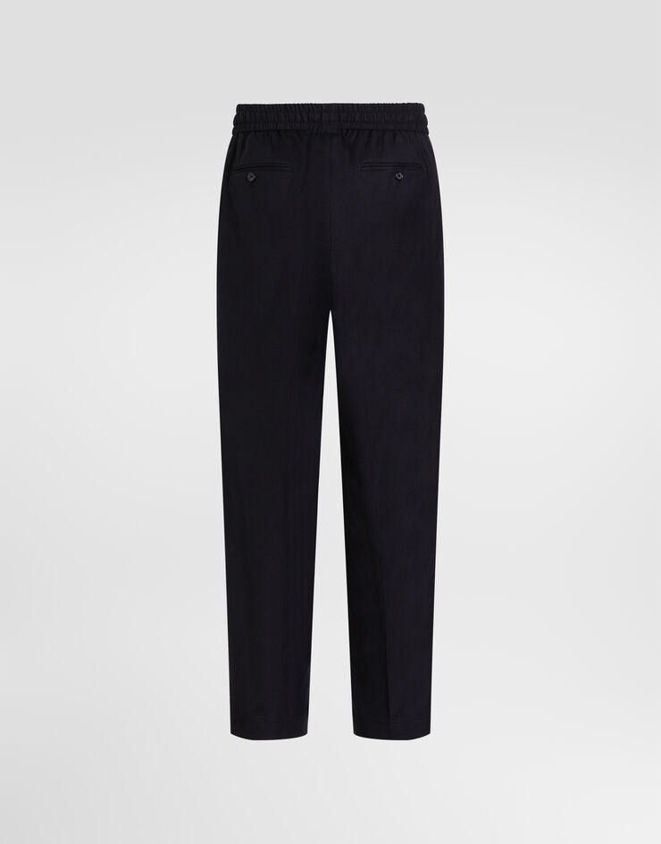 Dolce & Gabbana Flannel jogging trousers Dolce & Gabbana Flannel jogging trousers Blue GP26FTFUBG8