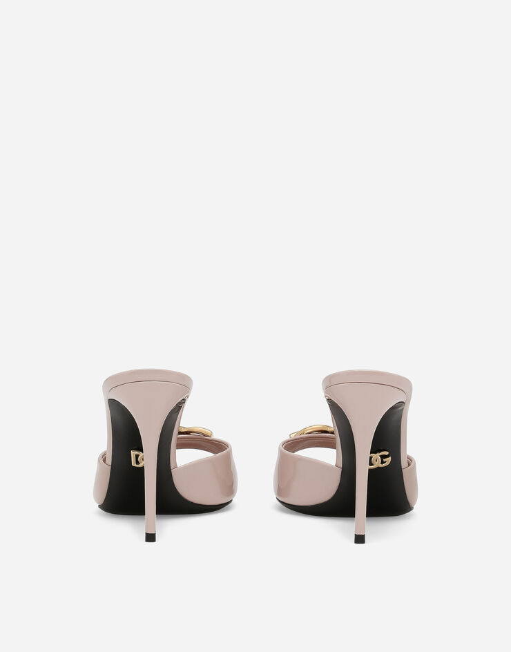 Dolce & Gabbana خف من جلد لامع وردي CR1484A1471