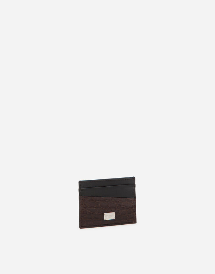 Dolce & Gabbana Crocodile card holder Multicolor BP0330A2Q71